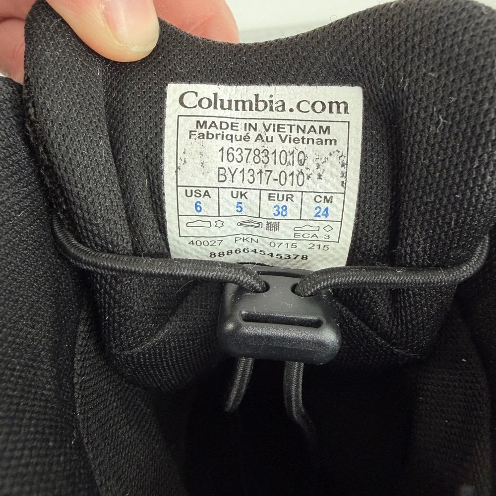 Columbia Bugaboot‎ YOUTH Size 6 Black 200g Suede Winter Boots